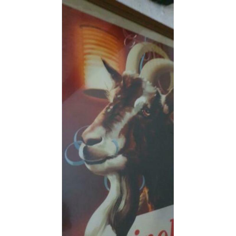 Zeer oude orginele poster van Heineken's Bokbier