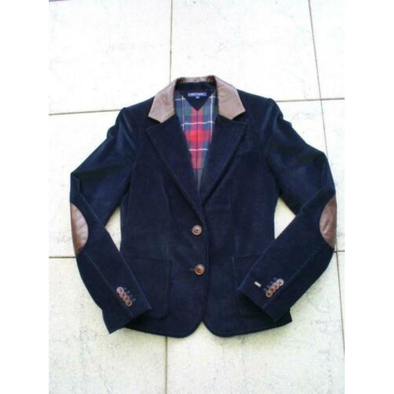 NIEUW !!! - TOMMY HILFIGER jasje mt. 38 met leren details