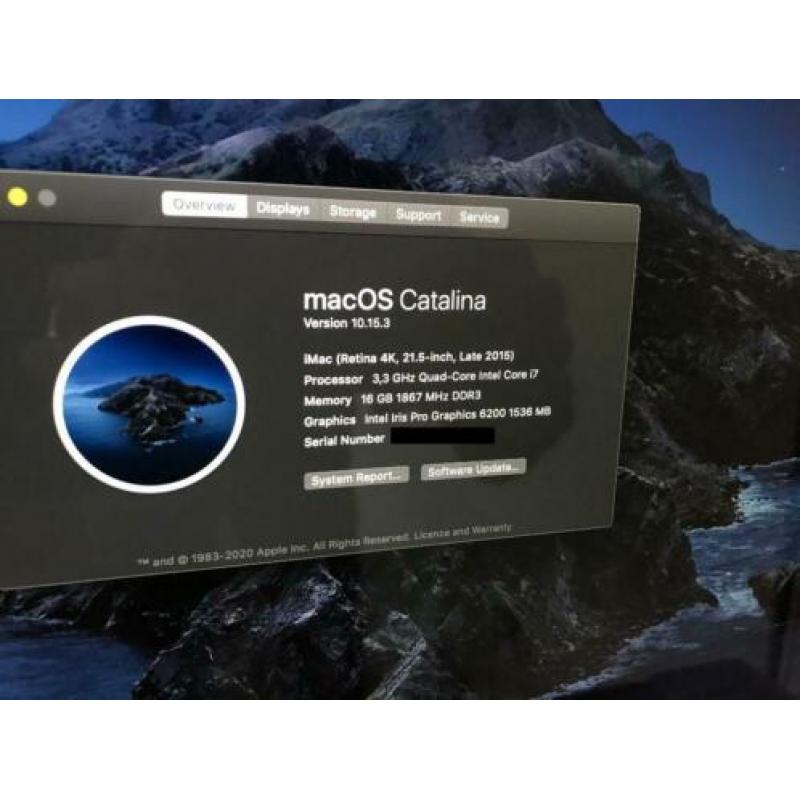 iMac 21,5 Inch (late 2015) Retina 4K 3,3Ghz i7