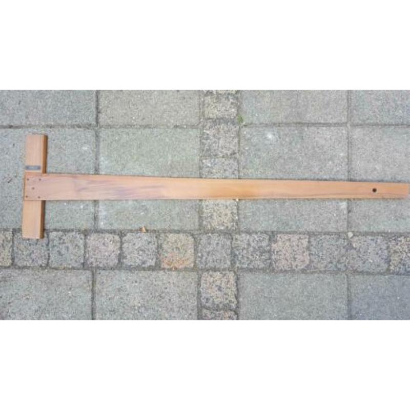 Nostalgische houten tekenbord haak.