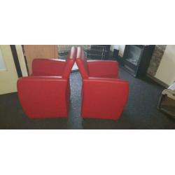 Mooie echt lere stoelen