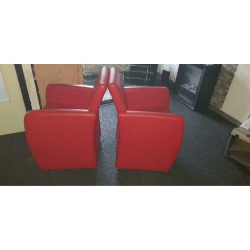 Mooie echt lere stoelen