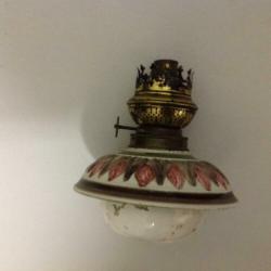 Mooie complete in originele staat antieke hanglamp.