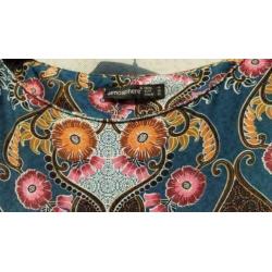 ATMOSPHERE gekleurde bloem stretch tuniek mt 38