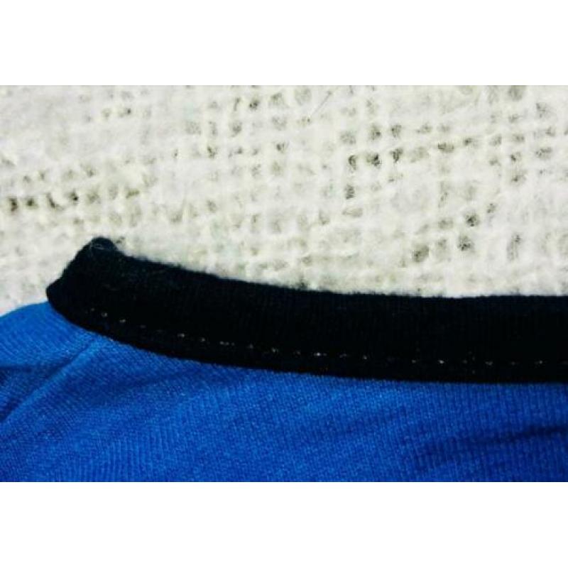 Heerlijk blauw Zomers vest, Maat M. ZGAN