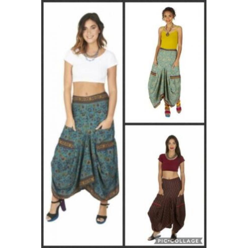 tuniek hippie gipsy boho ibiza wit met franjes