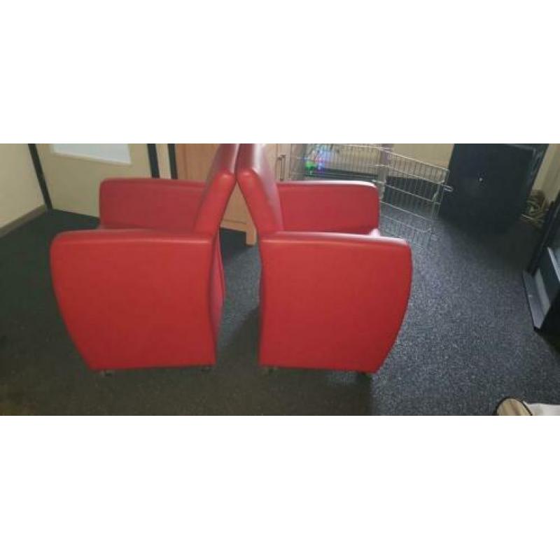 Mooie echt lere stoelen
