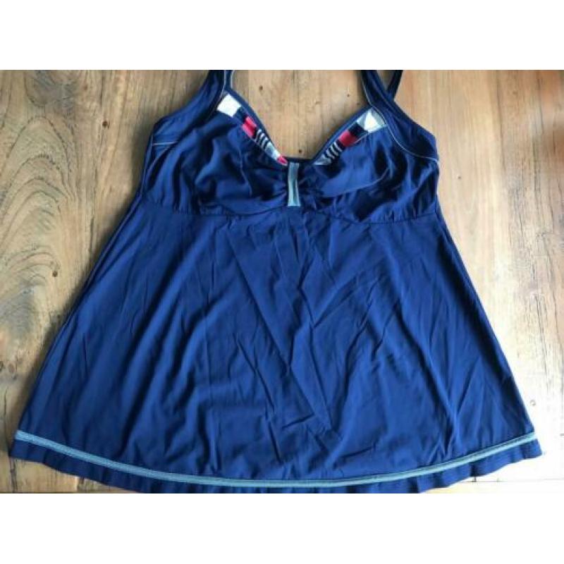Dames tankini donkerblauw A-lijn model Sunflair Mt 44/ D cup