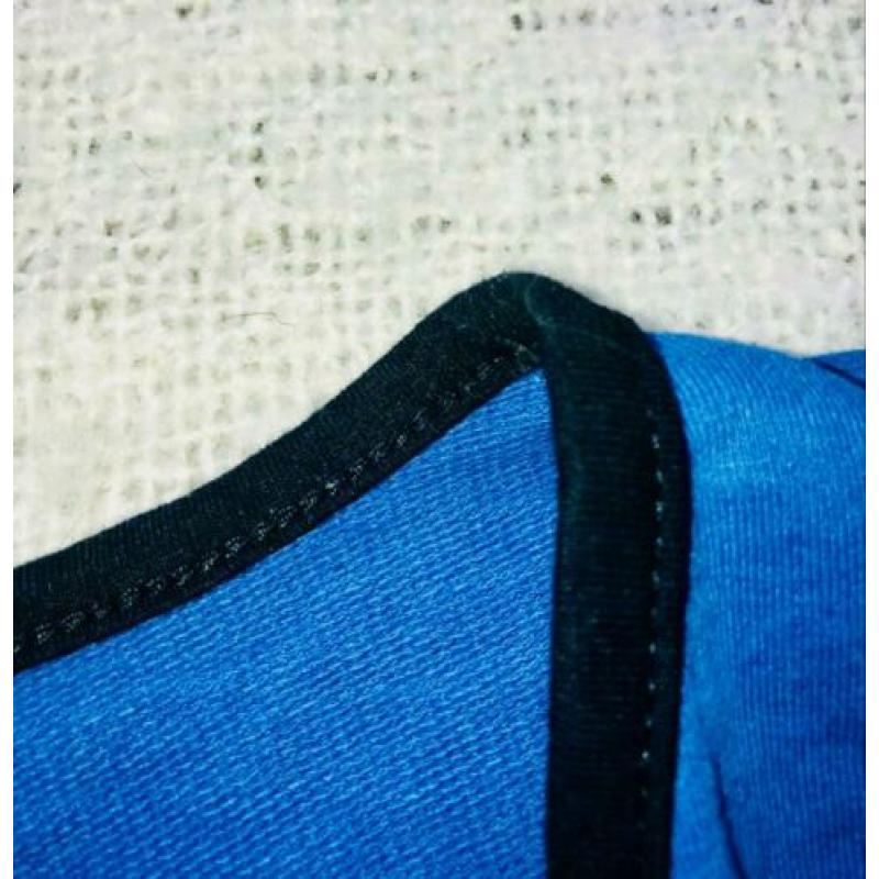 Heerlijk blauw Zomers vest, Maat M. ZGAN
