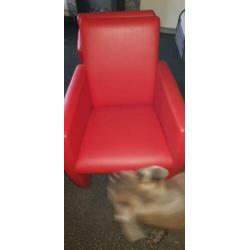 Mooie echt lere stoelen