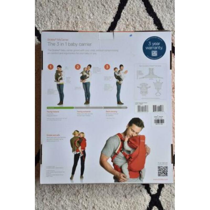 Stokke MyCarrier, kleur beige/brown,3 in 1 zgan