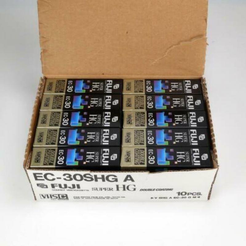 10 x Fuji SHG EC-30 VHS-C VHSC VHS Compact 30 min - Nieuw