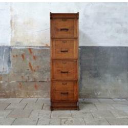 Antieke Archiefkast | Vintage Houten Ladenkast | Laden Kast