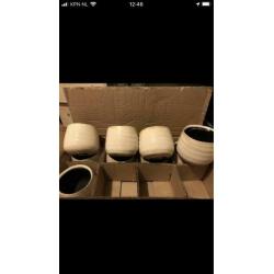 Bloempotten keramiek 33 stuks