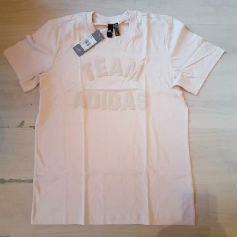 Team Adidas shirt beige maat L nieuw