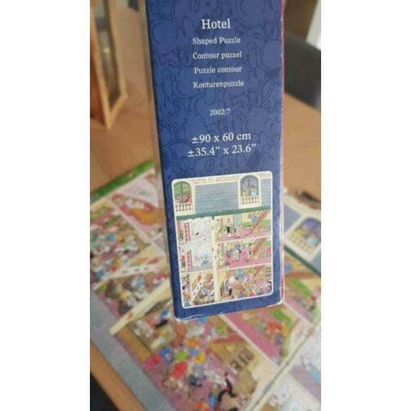 Puzzel Jan van Haasteren, 1500 stukjes, contourpuzzel, hotel