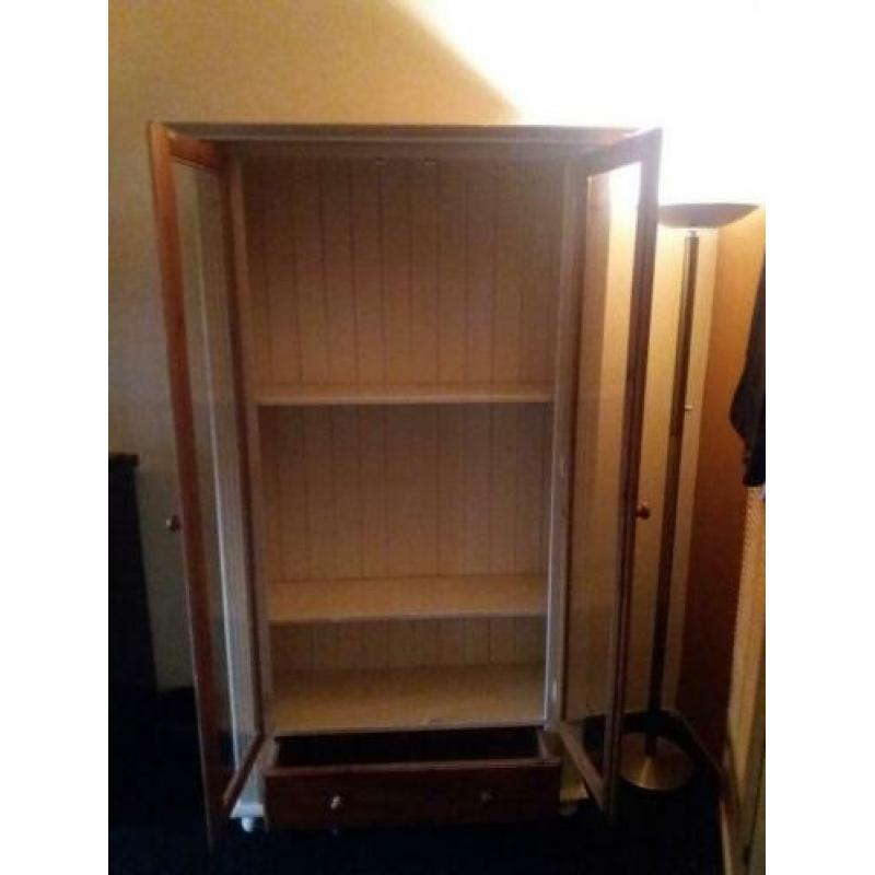 Vitrinekast 194 CM hoog 100 cm breed 35 centimeter diep