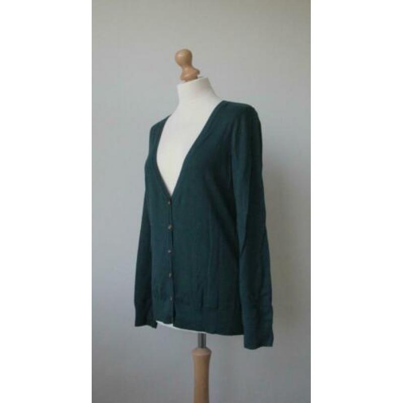 Esprit - als nieuw vest emerald groen / xl valt als maat L
