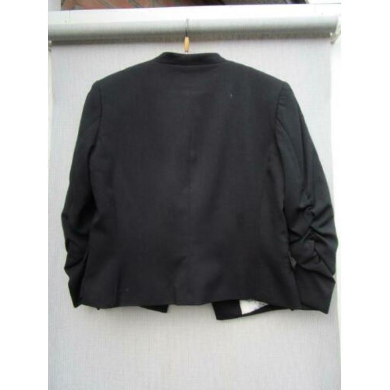 Jasje H&M mt 42 kort jasje zwart 3/4 mouwen