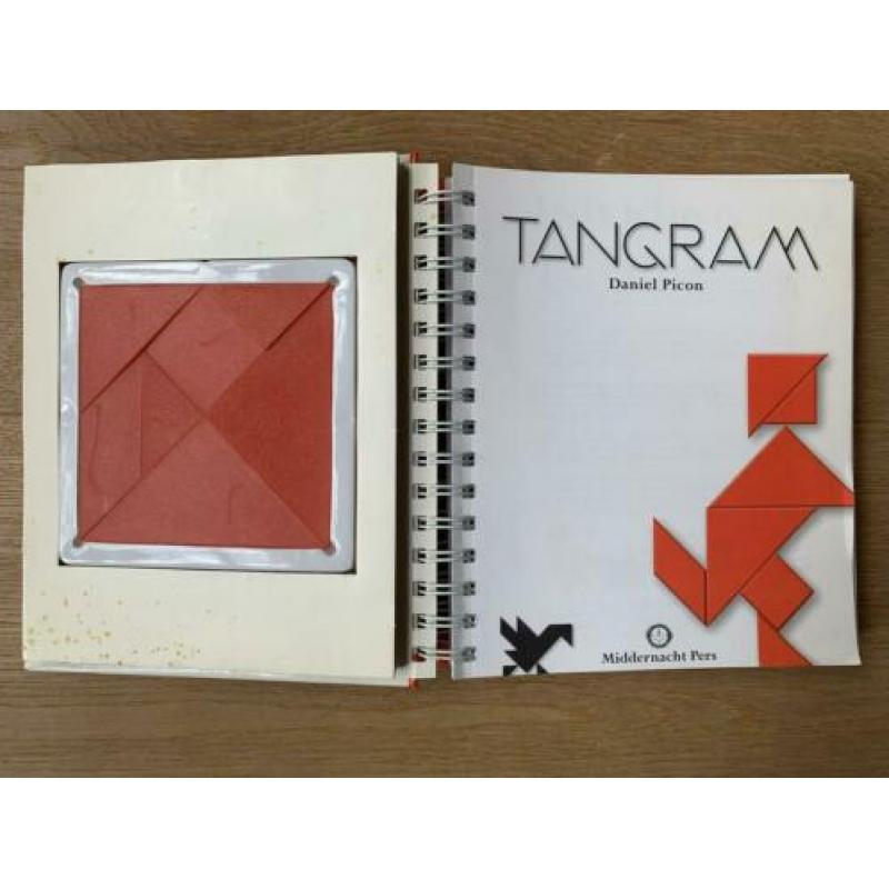 Boek Tangram, puzzel met stenen
