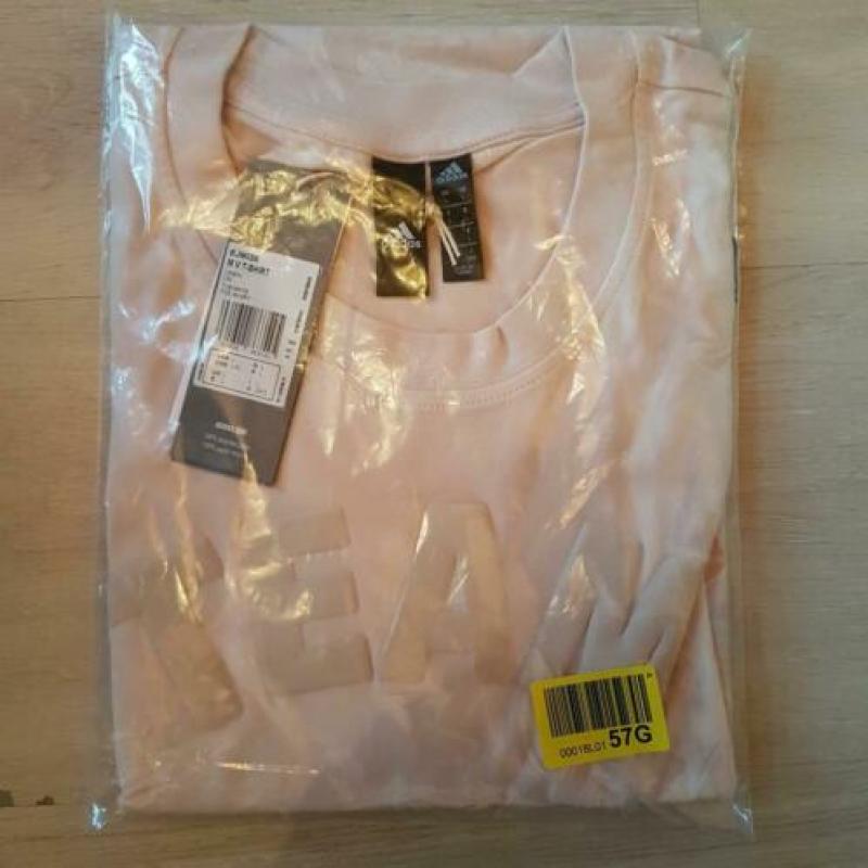 Team Adidas shirt beige maat L nieuw