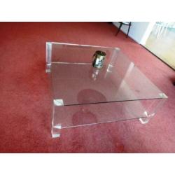 Glazen salontafel