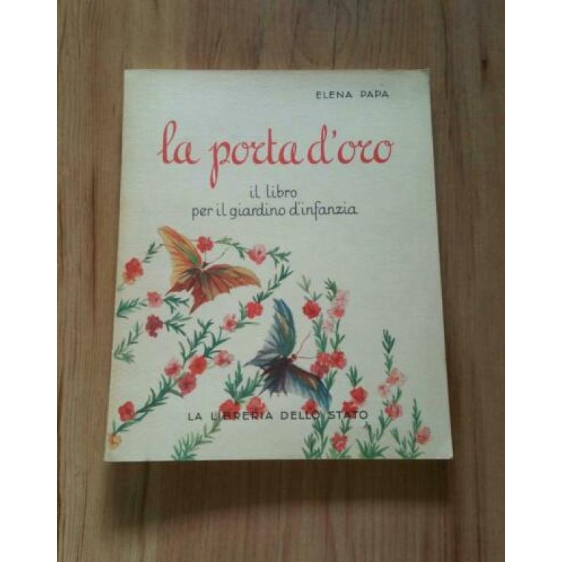 oud leerboekje Elena Papa - La porta d'oro / Italie