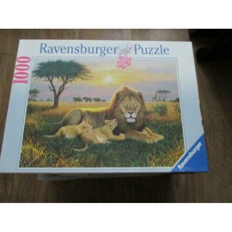 5 Ravensburger legpuzzels 1000 stukjes
