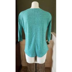 ZGAN mooie groen gemêleerde GEISHA top mt S 36, topje groene