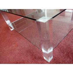 Glazen salontafel