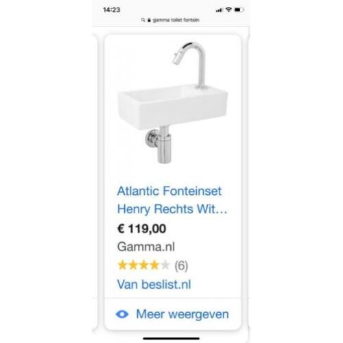 Toilet Fontein NIEUW