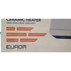 Sani wallheat 2000 watt WiFi badkamer verwarming.