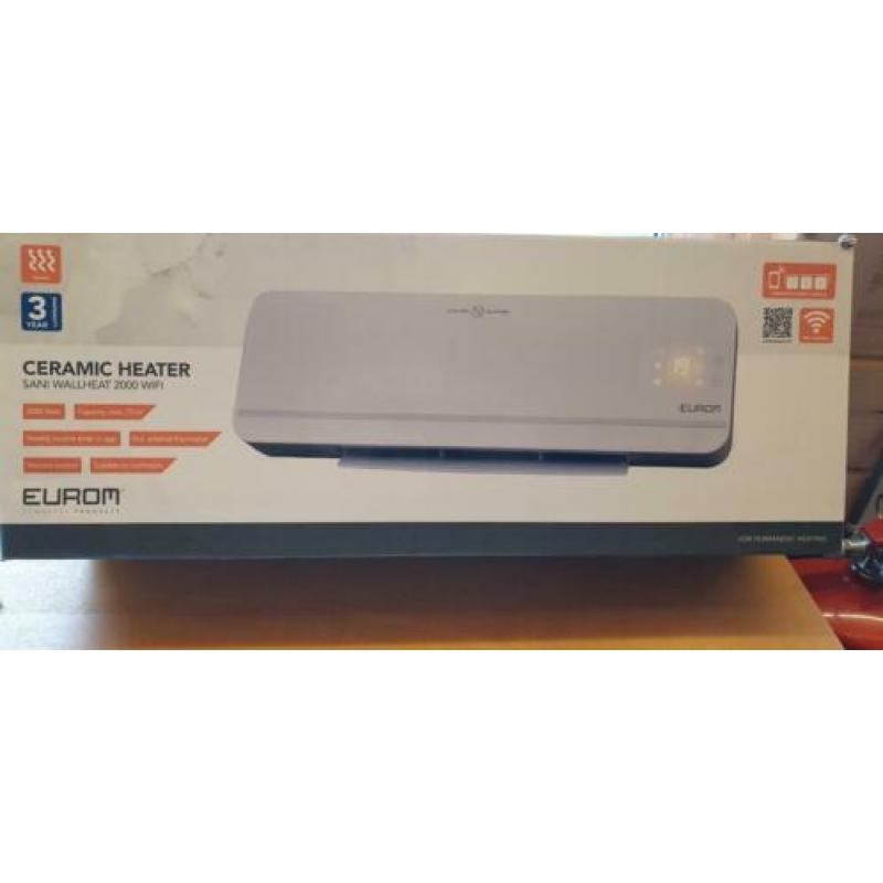 Sani wallheat 2000 watt WiFi badkamer verwarming.