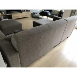 3-zitsbank met hocker