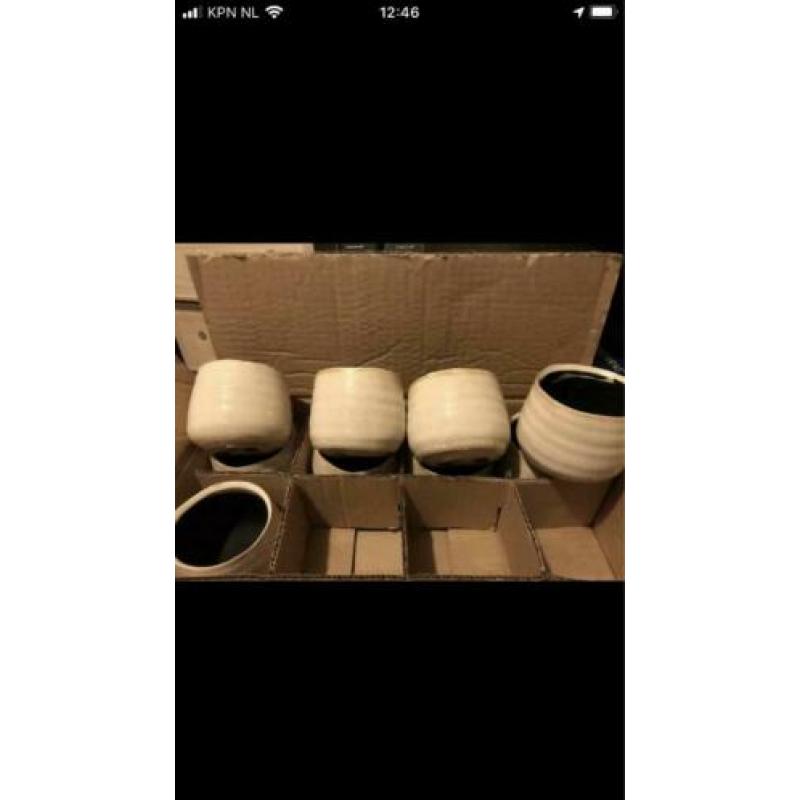 Bloempotten keramiek 33 stuks