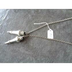 Jasseron ketting met breidoppen