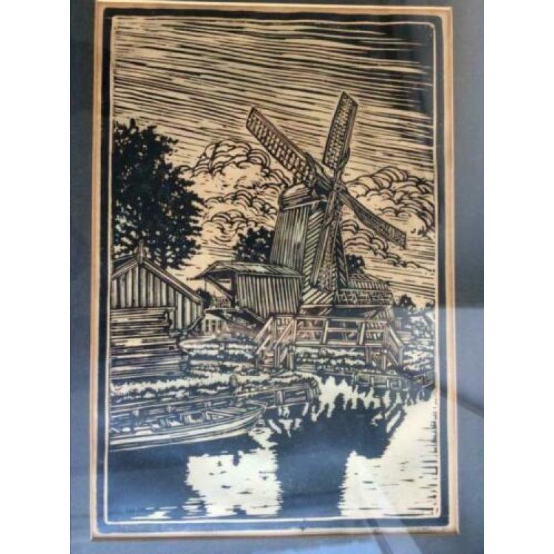 Houtsnede paltrokzaagmolen, L.F. Edema van der Tuuk