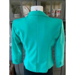 Groen 80's colbert blazer jasje van Made in Italy maat S