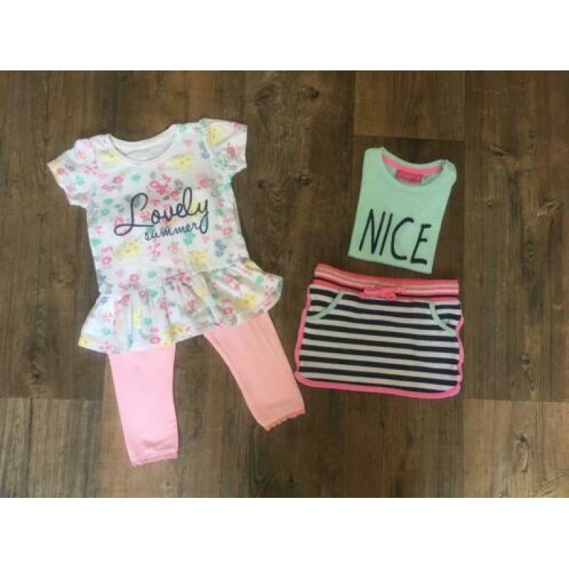 2 setjes zomerkleding in maat 86