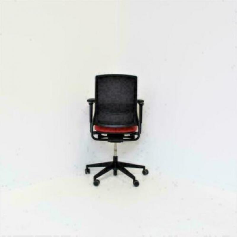 Gispen Zinn: ROOD Kunstleer, Bureaustoelen/Burostoelen.