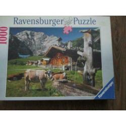 5 Ravensburger legpuzzels 1000 stukjes