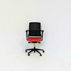 Gispen Zinn: ROOD Kunstleer, Bureaustoelen/Burostoelen.