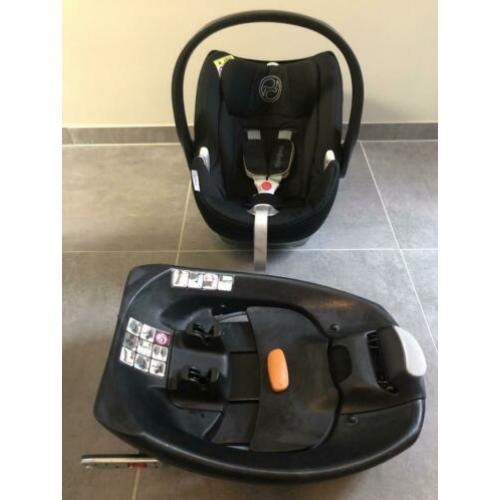 Cybex Aton Q platinum zwart met qbase (iso)fix autostoel