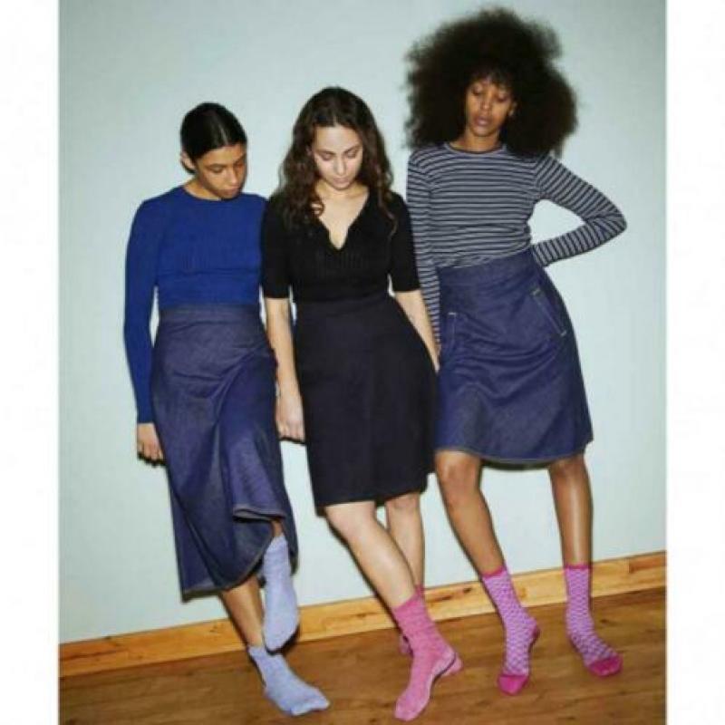 Mads Nørgaard top XS S blauw