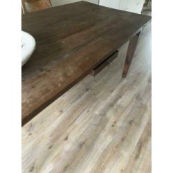Koloniale tafel afm. 1.80 x0.90 mtr