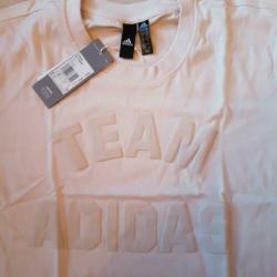 Team Adidas shirt beige maat L nieuw