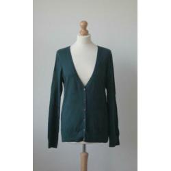 Esprit - als nieuw vest emerald groen / xl valt als maat L