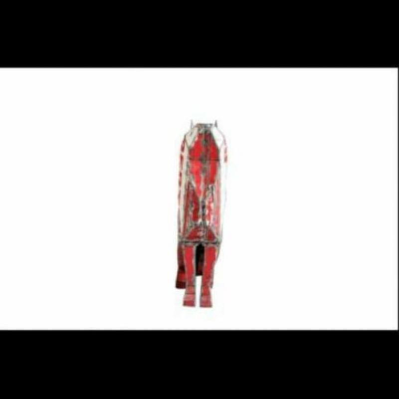 Grote metalen wolf - 82 cm hoog