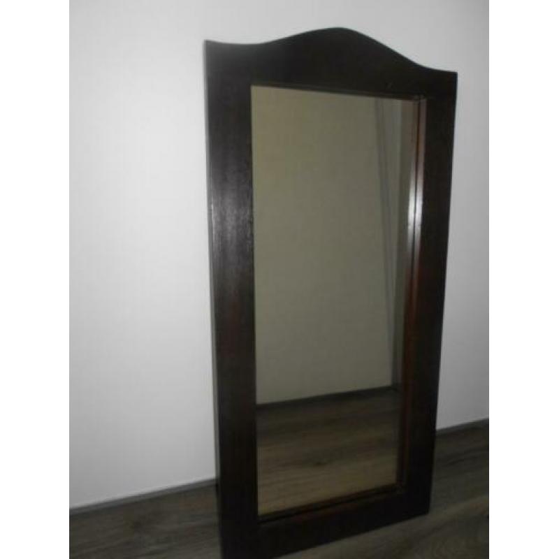 massief houten spiegel