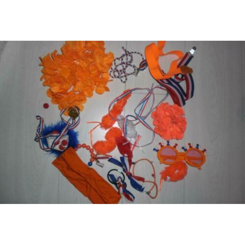 Diverse oranje spullen/artikelen